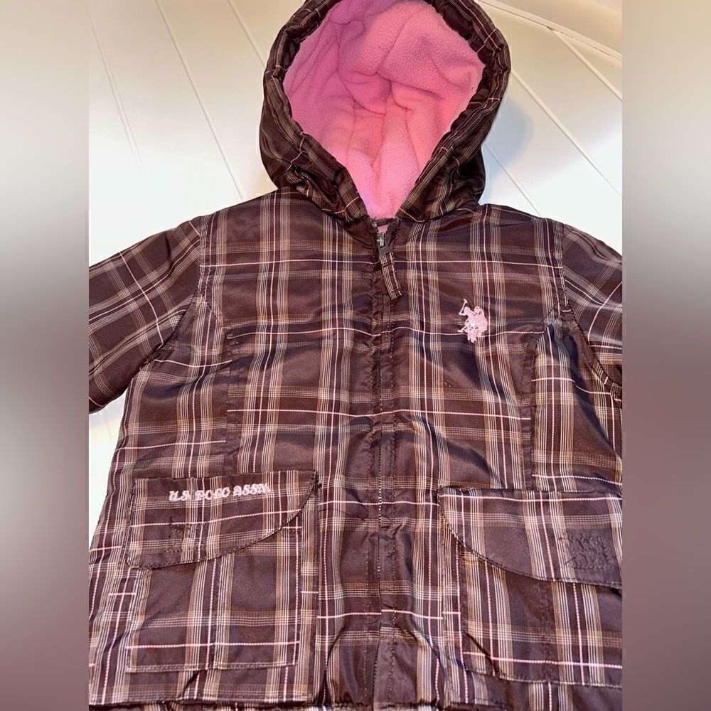 U.S. POLO ASSN Girls 18M Winter Hooded Jacket